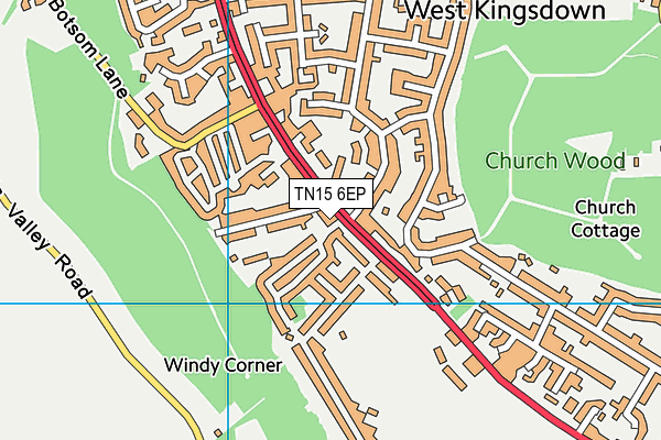 TN15 6EP map - OS VectorMap District (Ordnance Survey) TN15 6EP map - OS VectorMap District (Ordnance Survey)