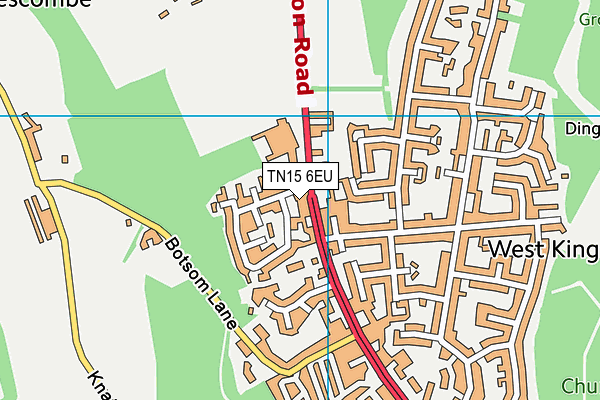 TN15 6EU map - OS VectorMap District (Ordnance Survey) TN15 6EU map - OS VectorMap District (Ordnance Survey)
