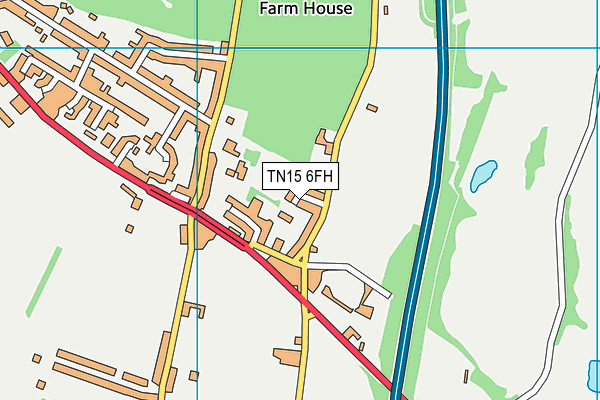 TN15 6FH map - OS VectorMap District (Ordnance Survey) TN15 6FH map - OS VectorMap District (Ordnance Survey)
