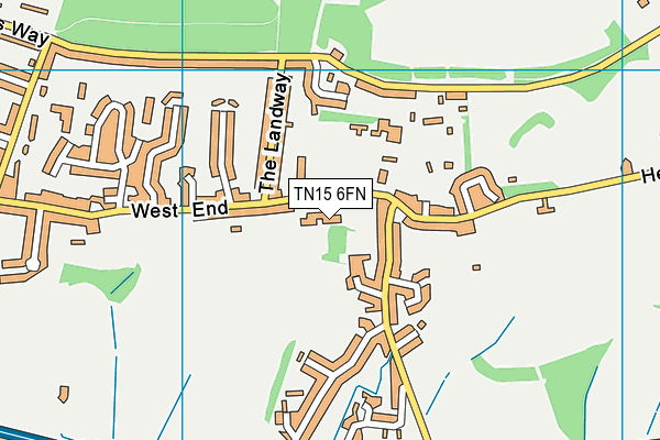 TN15 6FN map - OS VectorMap District (Ordnance Survey) TN15 6FN map - OS VectorMap District (Ordnance Survey)