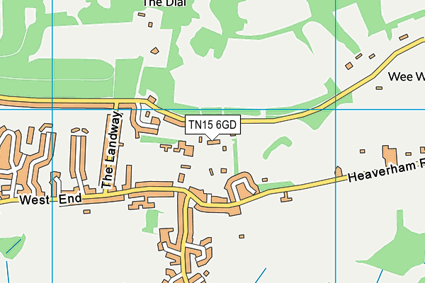TN15 6GD map - OS VectorMap District (Ordnance Survey) TN15 6GD map - OS VectorMap District (Ordnance Survey)