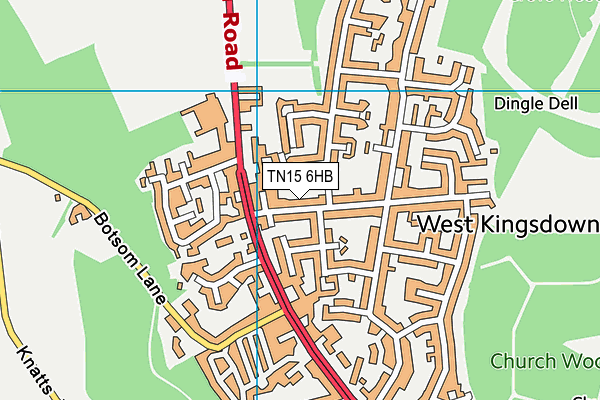 TN15 6HB map - OS VectorMap District (Ordnance Survey) TN15 6HB map - OS VectorMap District (Ordnance Survey)