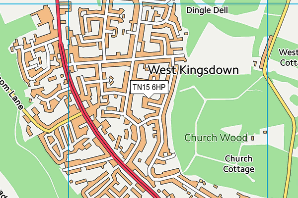 TN15 6HP map - OS VectorMap District (Ordnance Survey) TN15 6HP map - OS VectorMap District (Ordnance Survey)