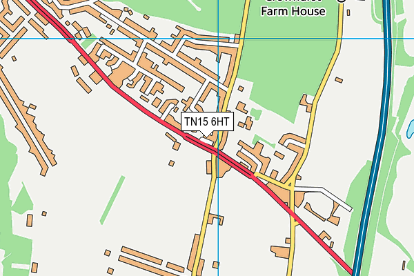 TN15 6HT map - OS VectorMap District (Ordnance Survey) TN15 6HT map - OS VectorMap District (Ordnance Survey)