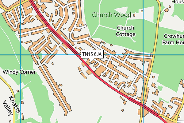 TN15 6JA map - OS VectorMap District (Ordnance Survey) TN15 6JA map - OS VectorMap District (Ordnance Survey)
