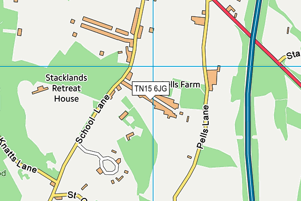 TN15 6JG map - OS VectorMap District (Ordnance Survey) TN15 6JG map - OS VectorMap District (Ordnance Survey)