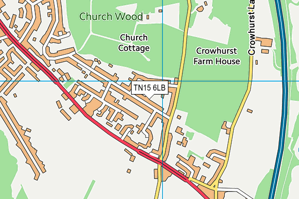 TN15 6LB map - OS VectorMap District (Ordnance Survey) TN15 6LB map - OS VectorMap District (Ordnance Survey)