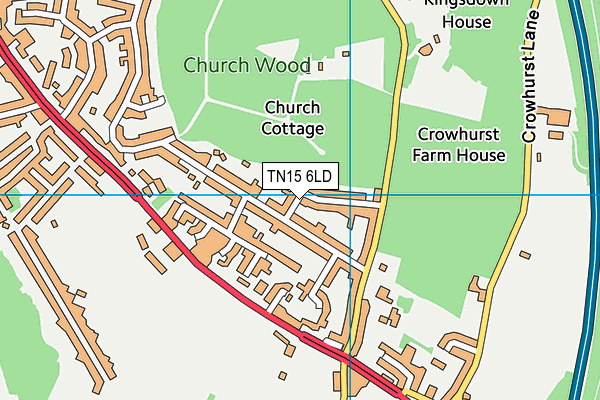 TN15 6LD map - OS VectorMap District (Ordnance Survey) TN15 6LD map - OS VectorMap District (Ordnance Survey)