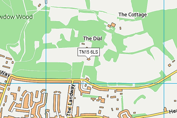 TN15 6LS map - OS VectorMap District (Ordnance Survey) TN15 6LS map - OS VectorMap District (Ordnance Survey)