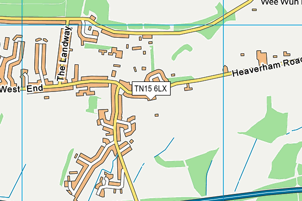 TN15 6LX map - OS VectorMap District (Ordnance Survey) TN15 6LX map - OS VectorMap District (Ordnance Survey)
