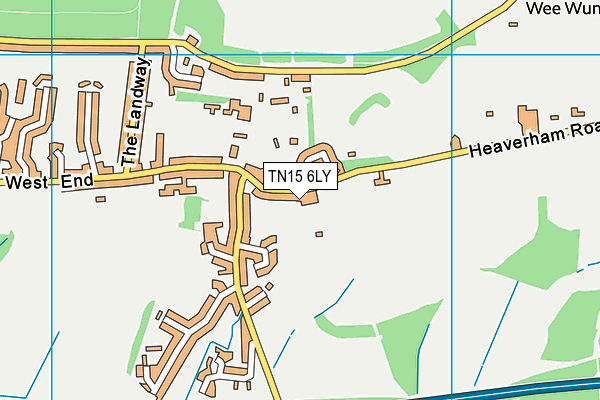 TN15 6LY map - OS VectorMap District (Ordnance Survey)