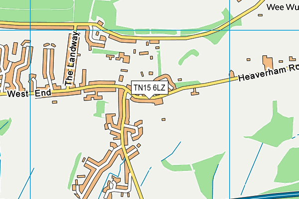 TN15 6LZ map - OS VectorMap District (Ordnance Survey) TN15 6LZ map - OS VectorMap District (Ordnance Survey)