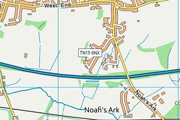TN15 6NX map - OS VectorMap District (Ordnance Survey) TN15 6NX map - OS VectorMap District (Ordnance Survey)