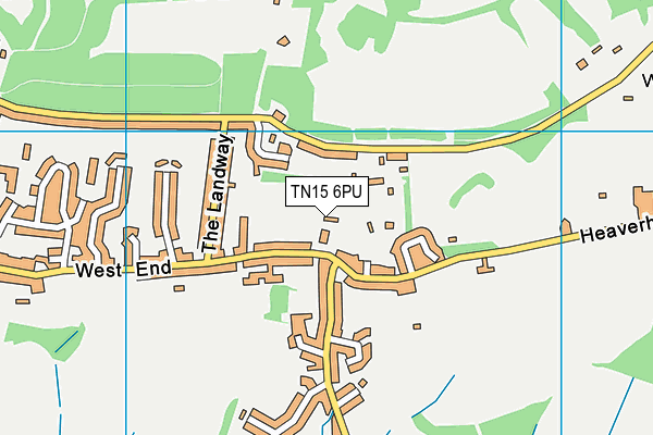 TN15 6PU map - OS VectorMap District (Ordnance Survey) TN15 6PU map - OS VectorMap District (Ordnance Survey)