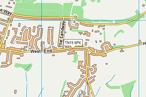 TN15 6PX map - OS VectorMap District (Ordnance Survey) TN15 6PX map - OS VectorMap District (Ordnance Survey)