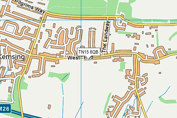 TN15 6QB map - OS VectorMap District (Ordnance Survey) TN15 6QB map - OS VectorMap District (Ordnance Survey)