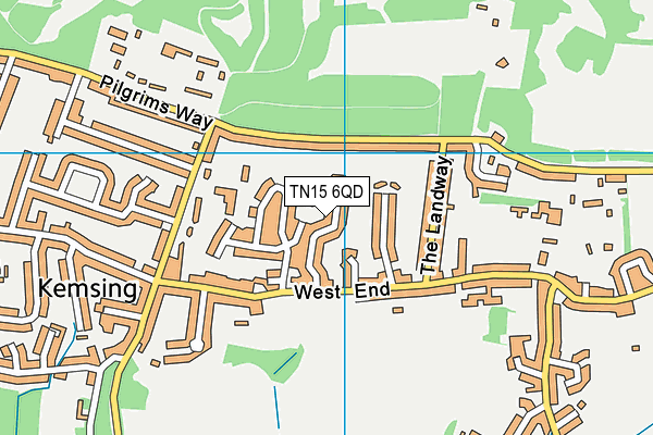TN15 6QD map - OS VectorMap District (Ordnance Survey) TN15 6QD map - OS VectorMap District (Ordnance Survey)