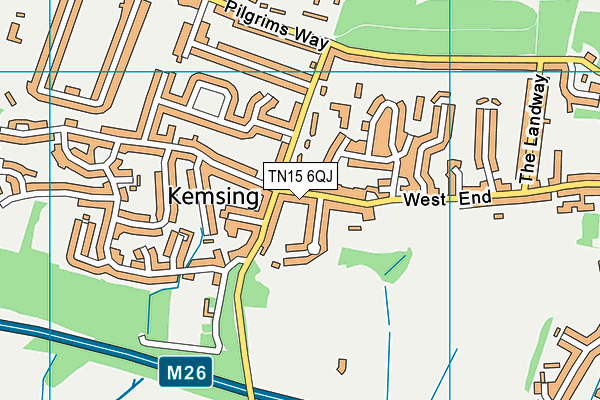 TN15 6QJ map - OS VectorMap District (Ordnance Survey) TN15 6QJ map - OS VectorMap District (Ordnance Survey)