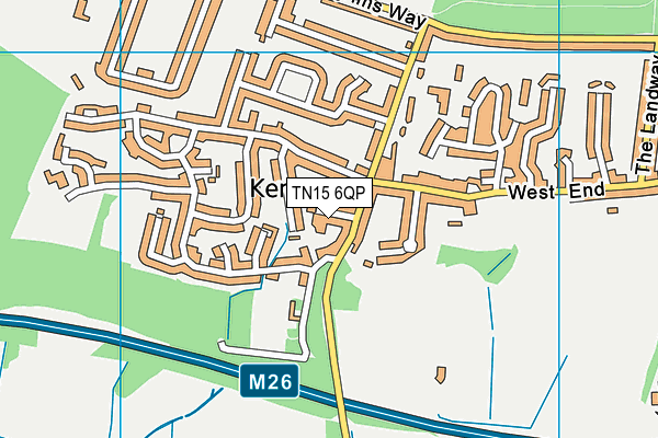 TN15 6QP map - OS VectorMap District (Ordnance Survey) TN15 6QP map - OS VectorMap District (Ordnance Survey)