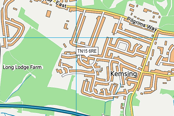 TN15 6RE map - OS VectorMap District (Ordnance Survey) TN15 6RE map - OS VectorMap District (Ordnance Survey)