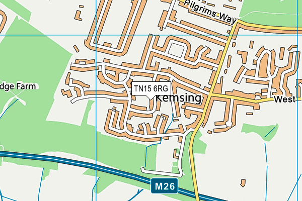 TN15 6RG map - OS VectorMap District (Ordnance Survey) TN15 6RG map - OS VectorMap District (Ordnance Survey)