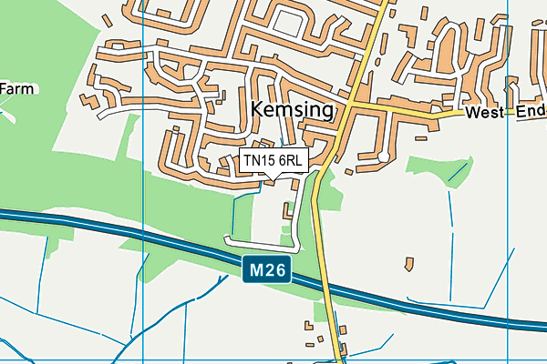 TN15 6RL map - OS VectorMap District (Ordnance Survey) TN15 6RL map - OS VectorMap District (Ordnance Survey)