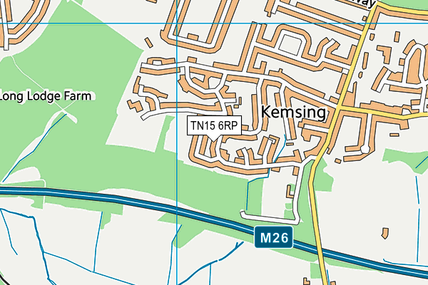TN15 6RP map - OS VectorMap District (Ordnance Survey) TN15 6RP map - OS VectorMap District (Ordnance Survey)