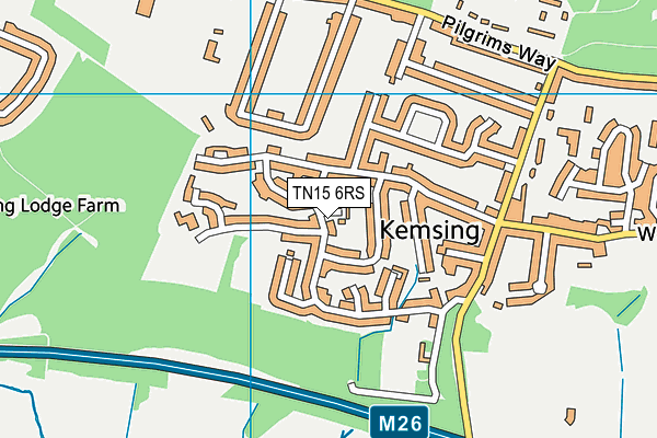 TN15 6RS map - OS VectorMap District (Ordnance Survey) TN15 6RS map - OS VectorMap District (Ordnance Survey)