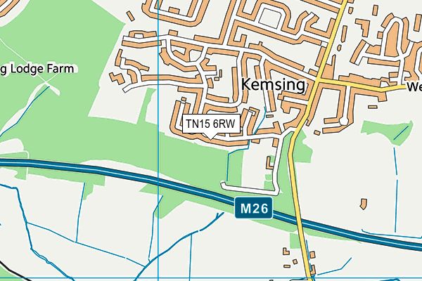 TN15 6RW map - OS VectorMap District (Ordnance Survey) TN15 6RW map - OS VectorMap District (Ordnance Survey)