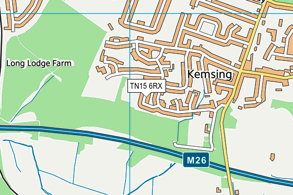 TN15 6RX map - OS VectorMap District (Ordnance Survey) TN15 6RX map - OS VectorMap District (Ordnance Survey)