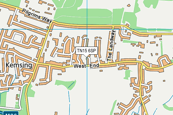 TN15 6SP map - OS VectorMap District (Ordnance Survey) TN15 6SP map - OS VectorMap District (Ordnance Survey)