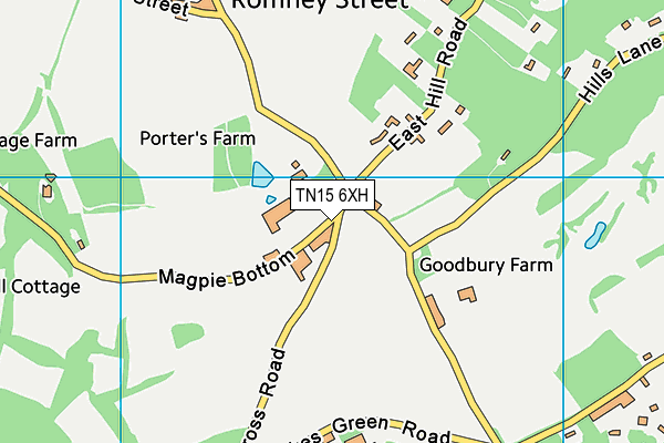 TN15 6XH map - OS VectorMap District (Ordnance Survey) TN15 6XH map - OS VectorMap District (Ordnance Survey)