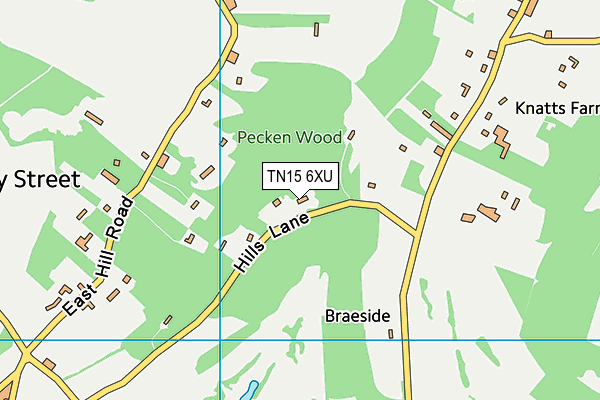 TN15 6XU map - OS VectorMap District (Ordnance Survey) TN15 6XU map - OS VectorMap District (Ordnance Survey)