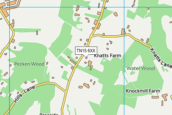 TN15 6XX map - OS VectorMap District (Ordnance Survey) TN15 6XX map - OS VectorMap District (Ordnance Survey)