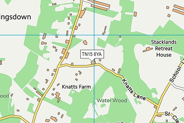 TN15 6YA map - OS VectorMap District (Ordnance Survey) TN15 6YA map - OS VectorMap District (Ordnance Survey)