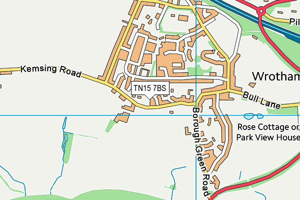 TN15 7BS map - OS VectorMap District (Ordnance Survey) TN15 7BS map - OS VectorMap District (Ordnance Survey)