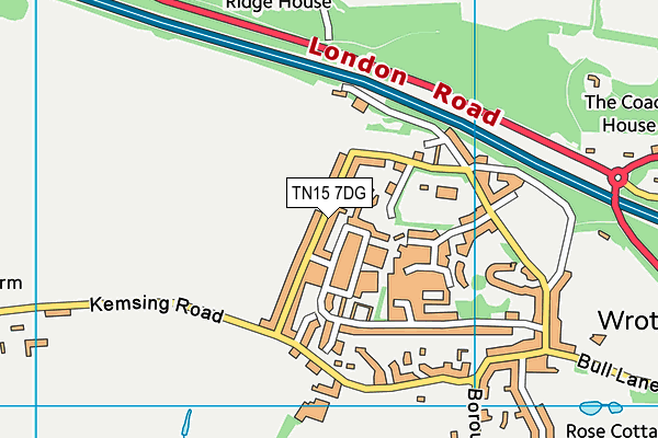 TN15 7DG map - OS VectorMap District (Ordnance Survey) TN15 7DG map - OS VectorMap District (Ordnance Survey)