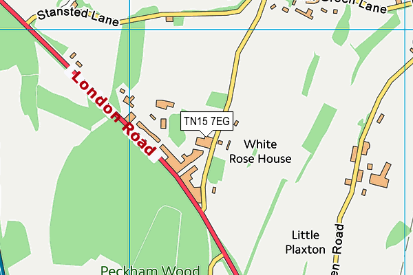 TN15 7EG map - OS VectorMap District (Ordnance Survey) TN15 7EG map - OS VectorMap District (Ordnance Survey)
