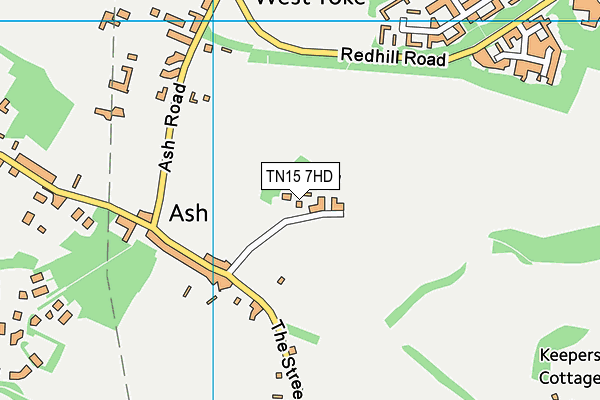TN15 7HD map - OS VectorMap District (Ordnance Survey) TN15 7HD map - OS VectorMap District (Ordnance Survey)