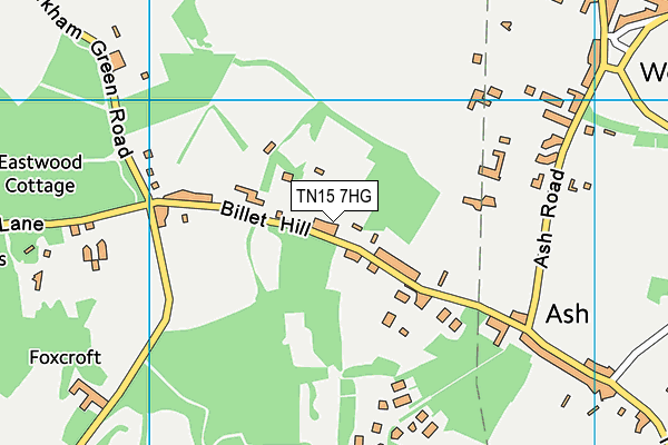 TN15 7HG map - OS VectorMap District (Ordnance Survey) TN15 7HG map - OS VectorMap District (Ordnance Survey)