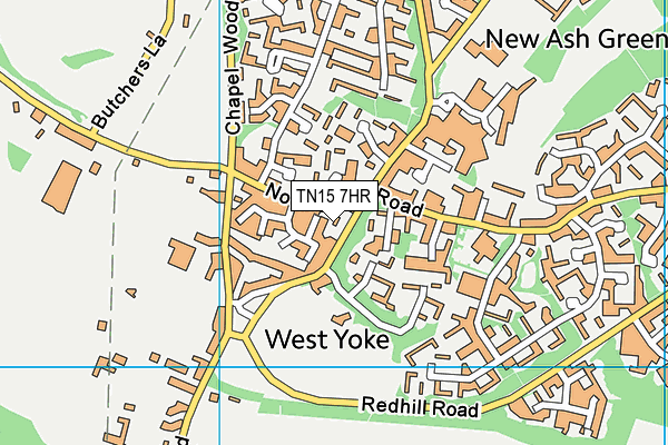 TN15 7HR map - OS VectorMap District (Ordnance Survey) TN15 7HR map - OS VectorMap District (Ordnance Survey)
