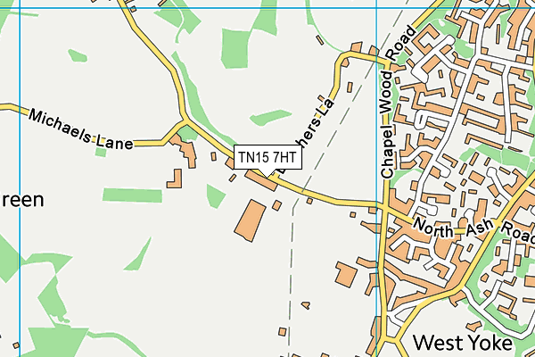 TN15 7HT map - OS VectorMap District (Ordnance Survey) TN15 7HT map - OS VectorMap District (Ordnance Survey)