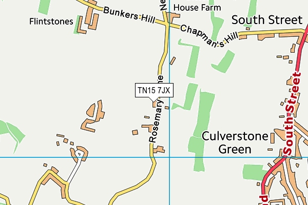 TN15 7JX map - OS VectorMap District (Ordnance Survey) TN15 7JX map - OS VectorMap District (Ordnance Survey)