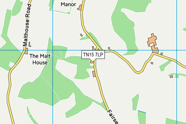 TN15 7LP map - OS VectorMap District (Ordnance Survey) TN15 7LP map - OS VectorMap District (Ordnance Survey)