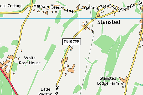 TN15 7PB map - OS VectorMap District (Ordnance Survey) TN15 7PB map - OS VectorMap District (Ordnance Survey)
