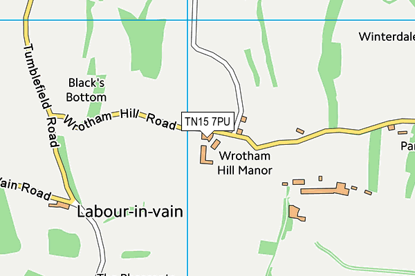 TN15 7PU map - OS VectorMap District (Ordnance Survey) TN15 7PU map - OS VectorMap District (Ordnance Survey)