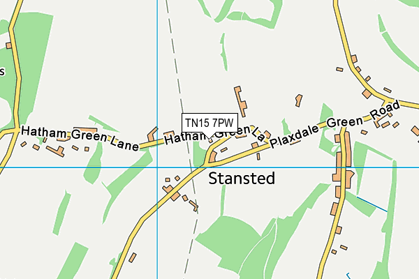 TN15 7PW map - OS VectorMap District (Ordnance Survey) TN15 7PW map - OS VectorMap District (Ordnance Survey)