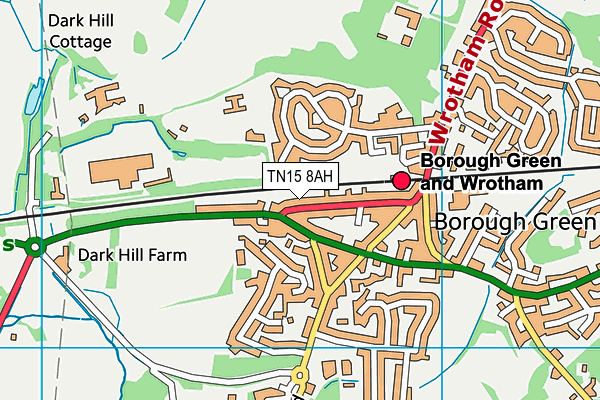 TN15 8AH map - OS VectorMap District (Ordnance Survey) TN15 8AH map - OS VectorMap District (Ordnance Survey)