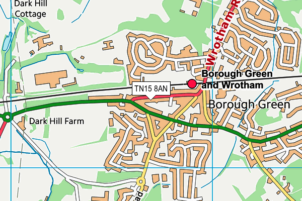 TN15 8AN map - OS VectorMap District (Ordnance Survey) TN15 8AN map - OS VectorMap District (Ordnance Survey)