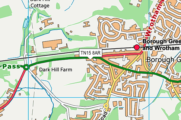 TN15 8AR map - OS VectorMap District (Ordnance Survey) TN15 8AR map - OS VectorMap District (Ordnance Survey)